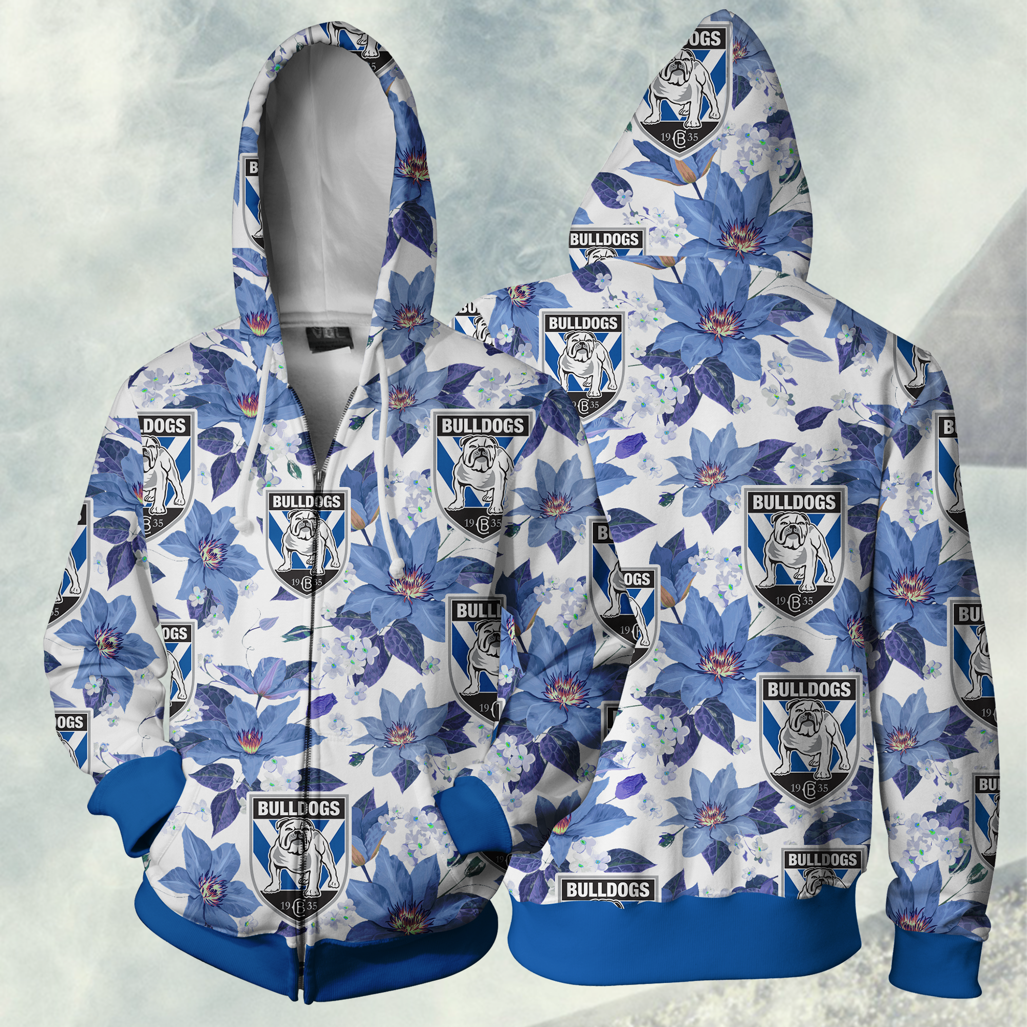 Bulldogs Rlfc Nrl Hoodie Zip For Fans