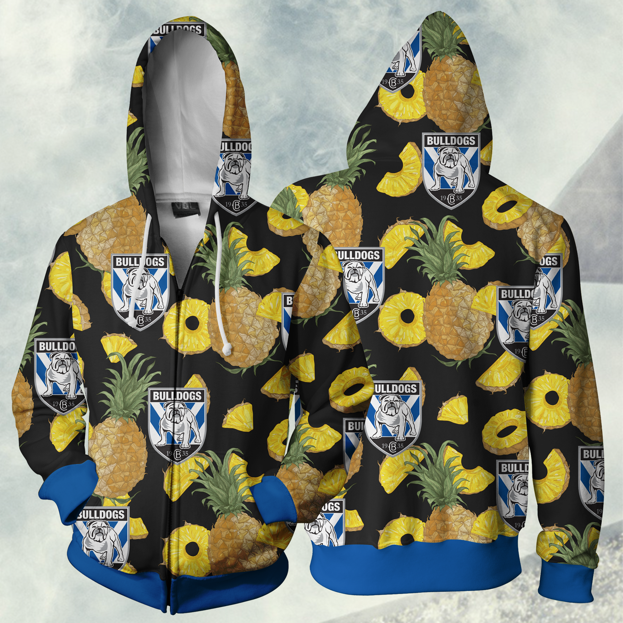 Bulldogs Rlfc Nrl Zip Hoodie Jacket