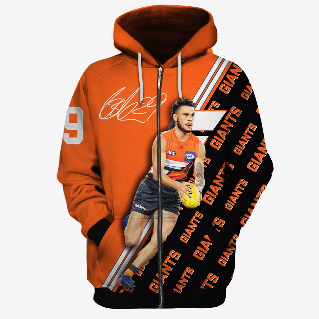Afl Greater Western Sydney Giants Zac Williams No 29 Zip Up Hoodie