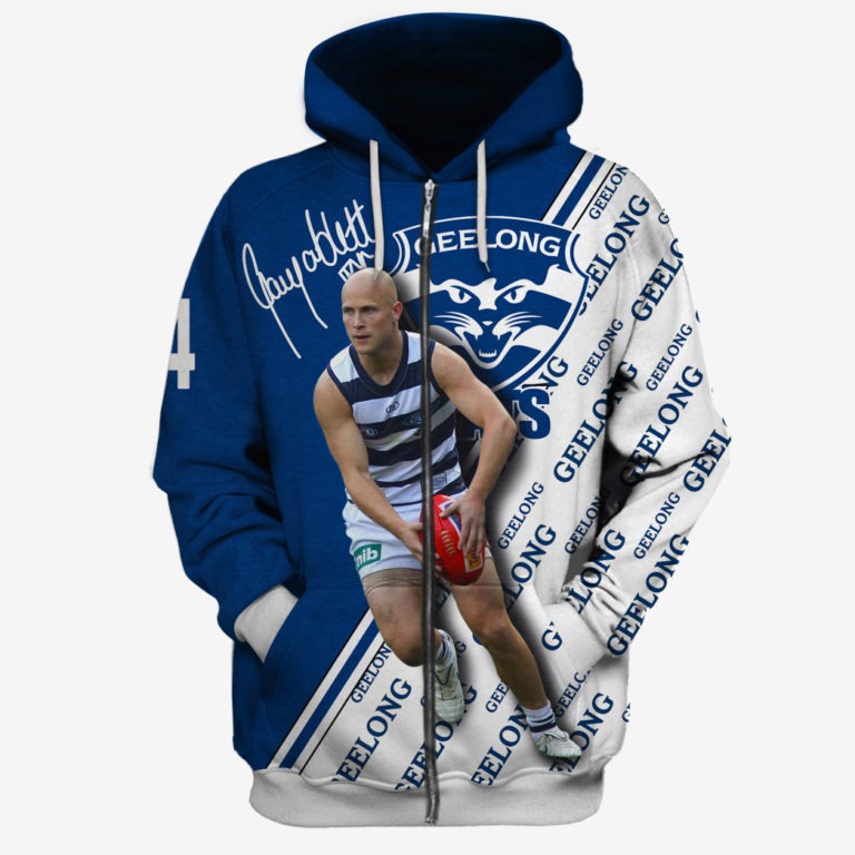 Afl Geelong Cats Gary Ablett Jnr #4 Zip Up Hoodie