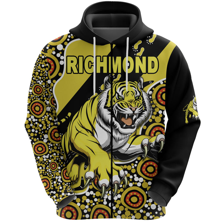 Afl Richmond Tigers Indigenous Zip Up Hoodie