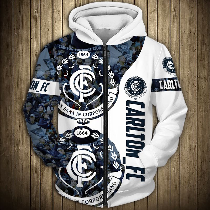 Afl Carlton Blues Special Edition Zip Up Hoodie