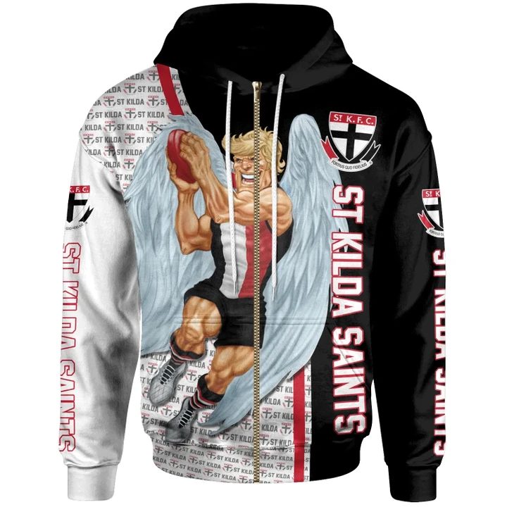 Afl St Kilda Saints Mascot Zip Up Hoodie