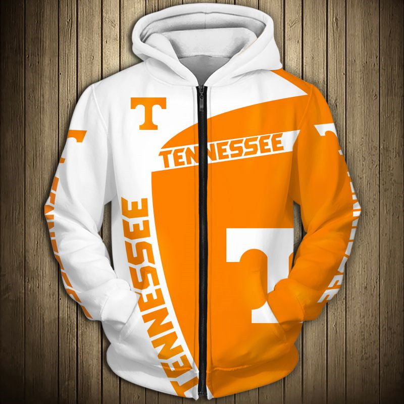 Tennessee Volunteers Zip Up Hoodie 3D For Men Women
