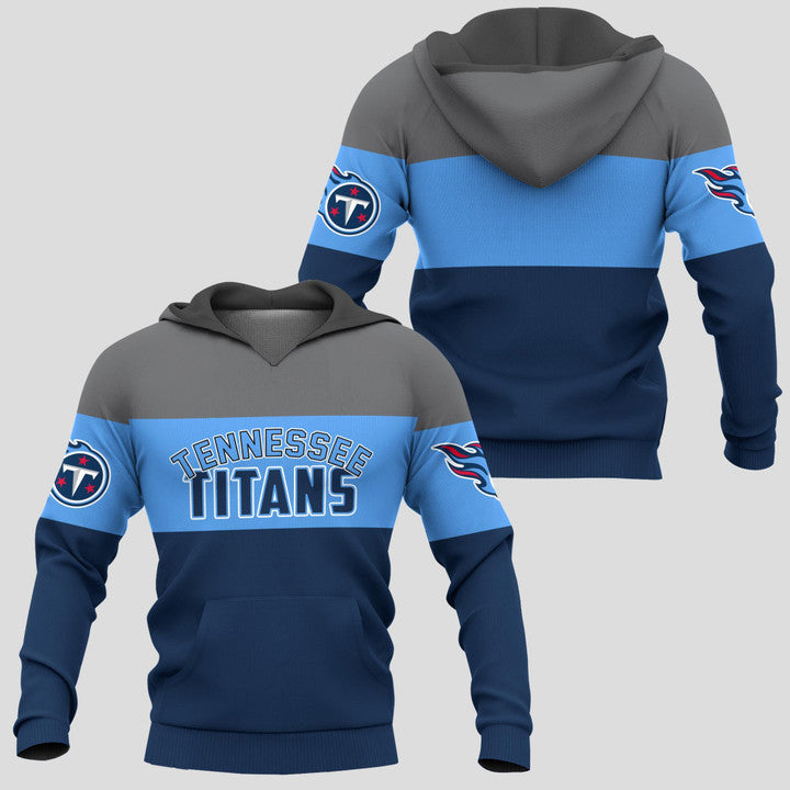 Tennessee Titans Zip Up Hoodies Extreme Pullover Hoodie 3D