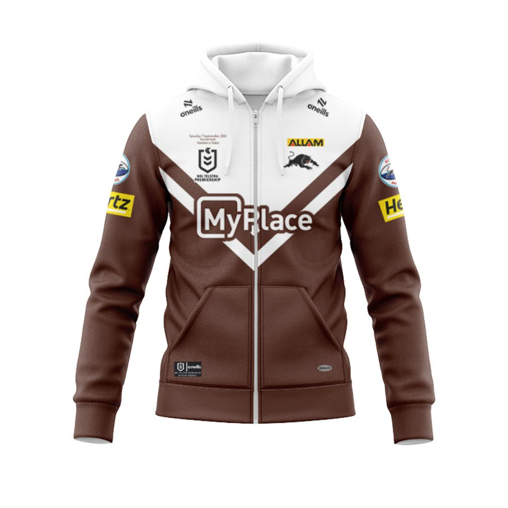 Nrl Penrith Panthers Custom Name Number Heritage Jersey Zip Up Hoodie
