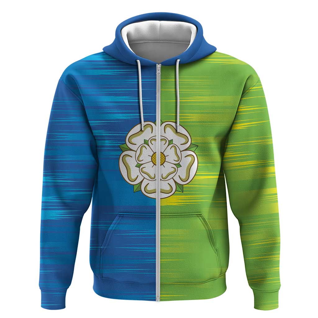 Yorkshire Heritage Personalized Zip Hoodie East Yorkshire White Rose