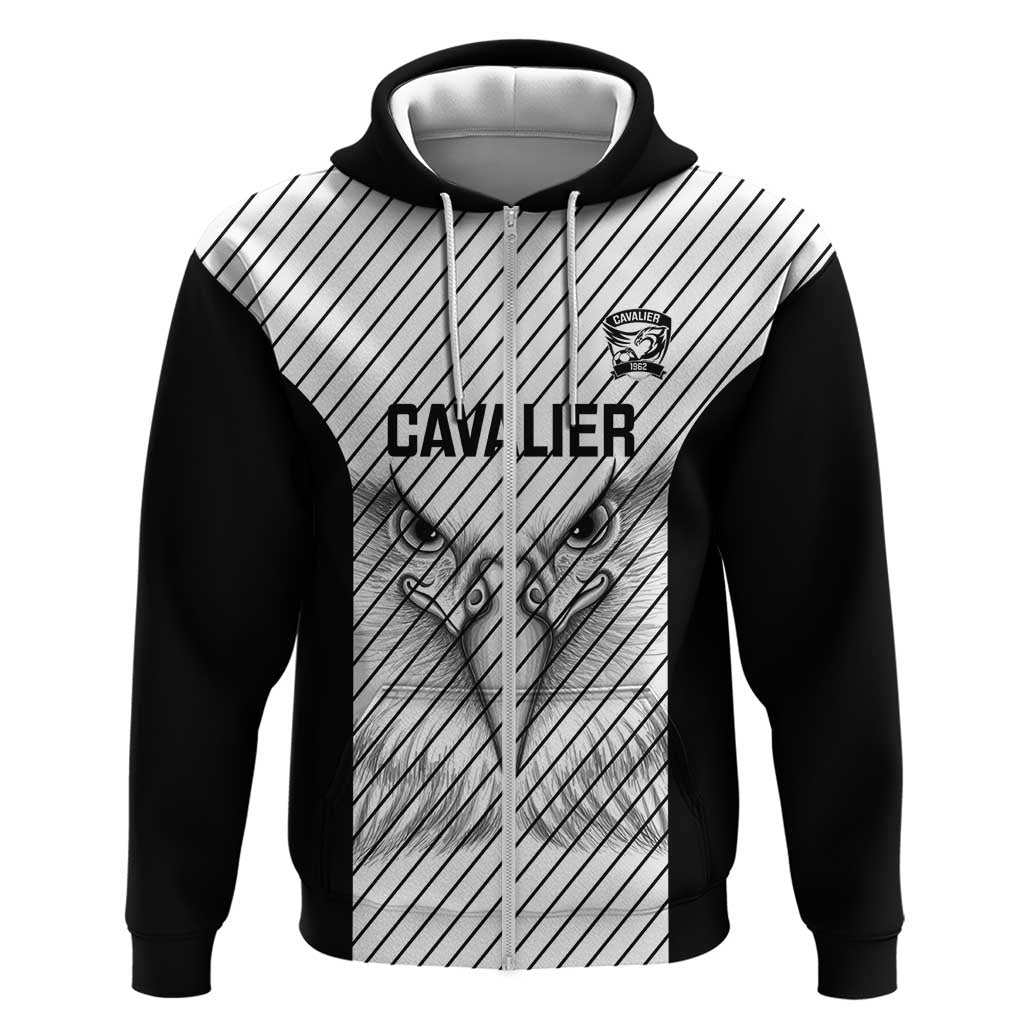 Cavalier Jamaica Football Custom Zip Hoodie Come On Eagles