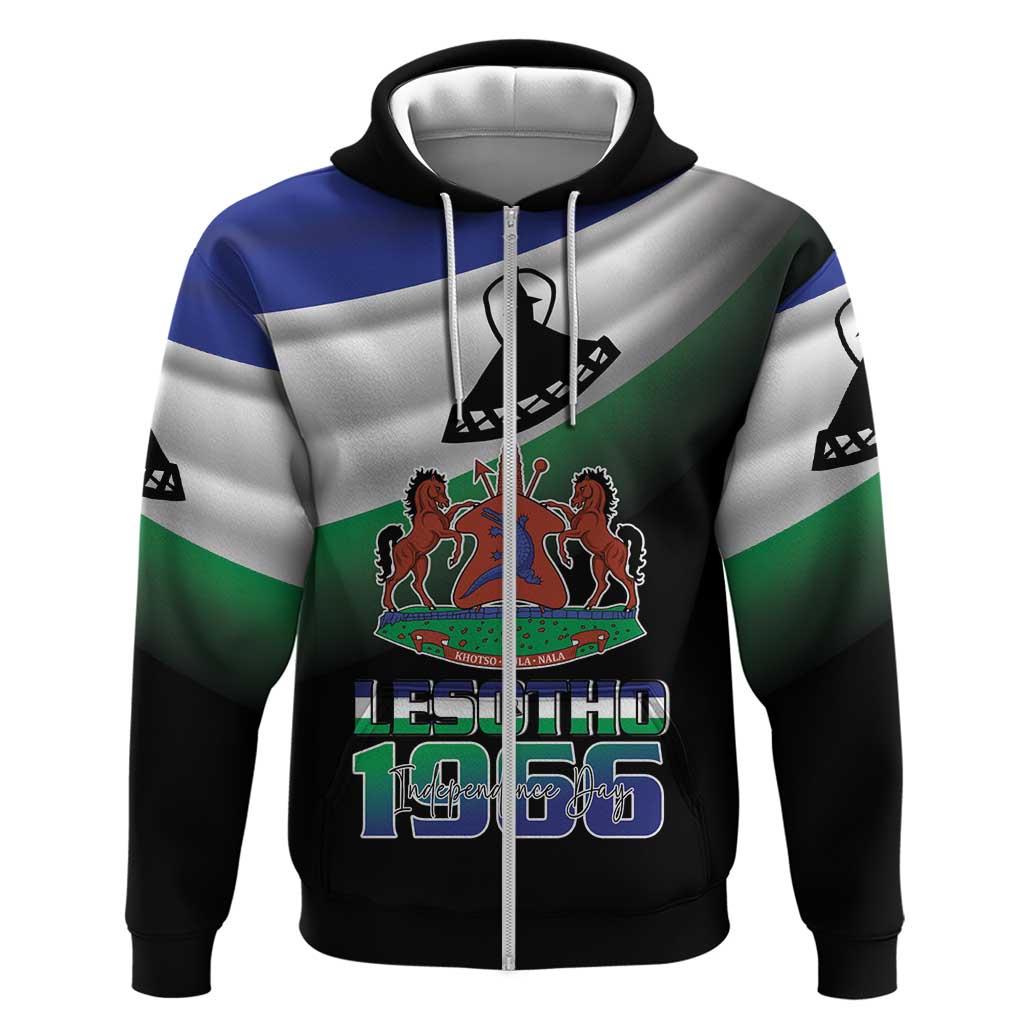 Lesotho 1966 Zip Hoodie Happy Independence Day