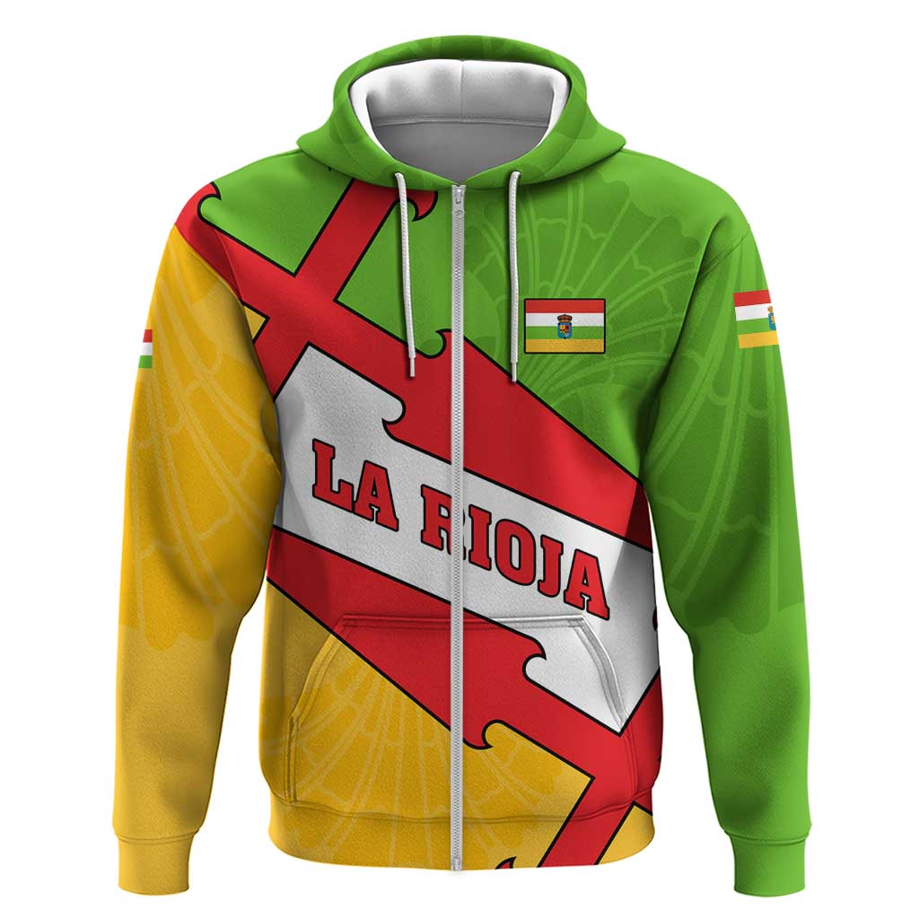 La Rioja Flag Zip Hoodie Autonomous Community Of Spain