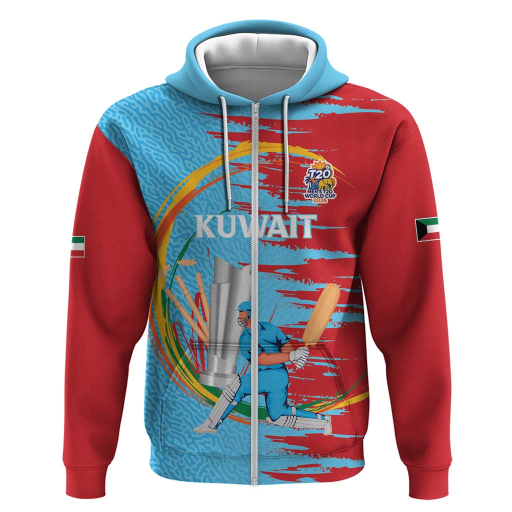 Custom Cricket Kuwait East Asia-Pacific Zip Hoodie Kuwait Chase For Triumph
