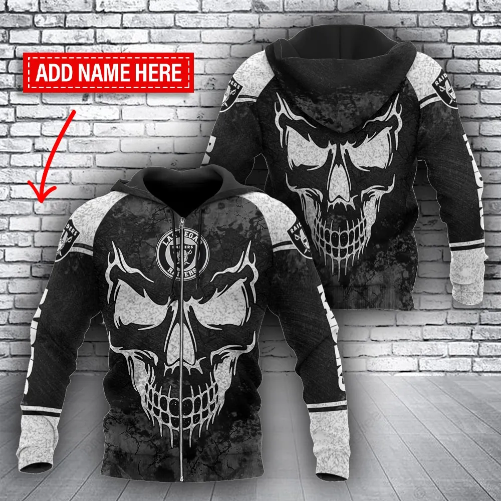 Las Vegas Raiders Personalized All Over Print Hoodie Zip Up Hoodie