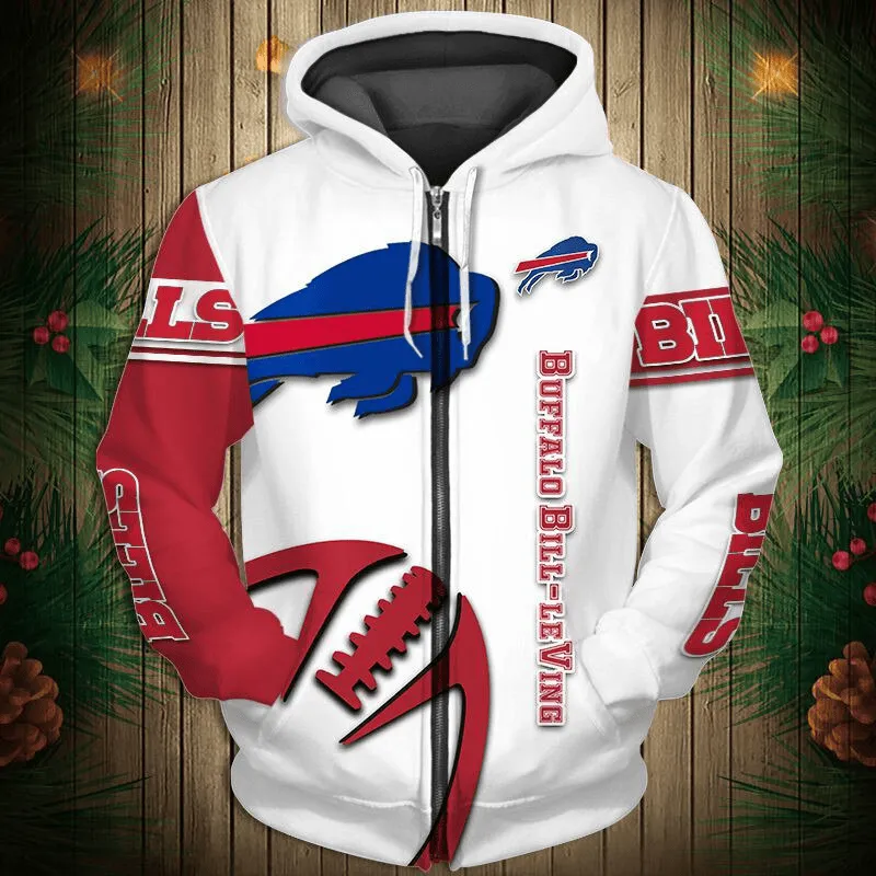 Buffalo Bills New 3D Graphic All Over Print Hoodie Zip Up Hoodie