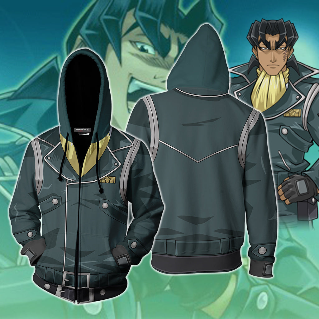 Yu-Gi-Oh Tetsu Trudge Cosplay Zip Up Hoodie Jacket