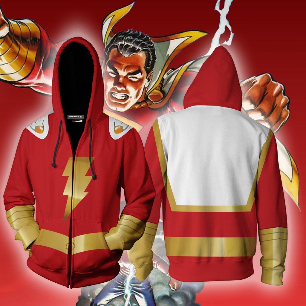 Shazam Cosplay Zip Hoodie Jacket For Men And Women Jacket
