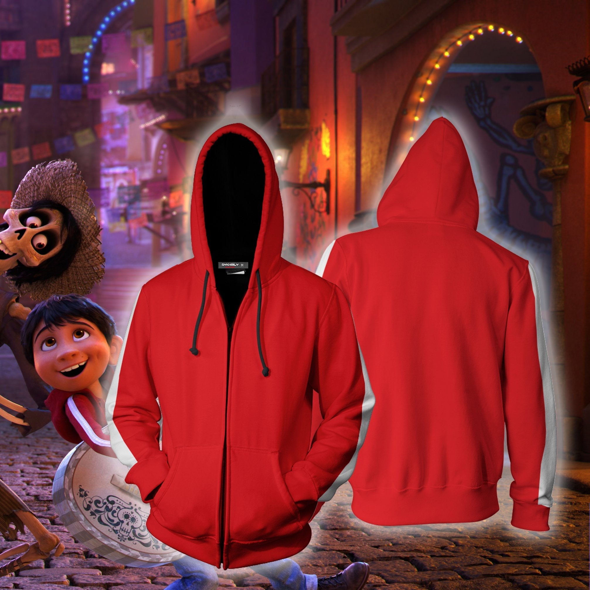 Coco Miguel Rivera Cosplay Zip Up Hoodie Jacket