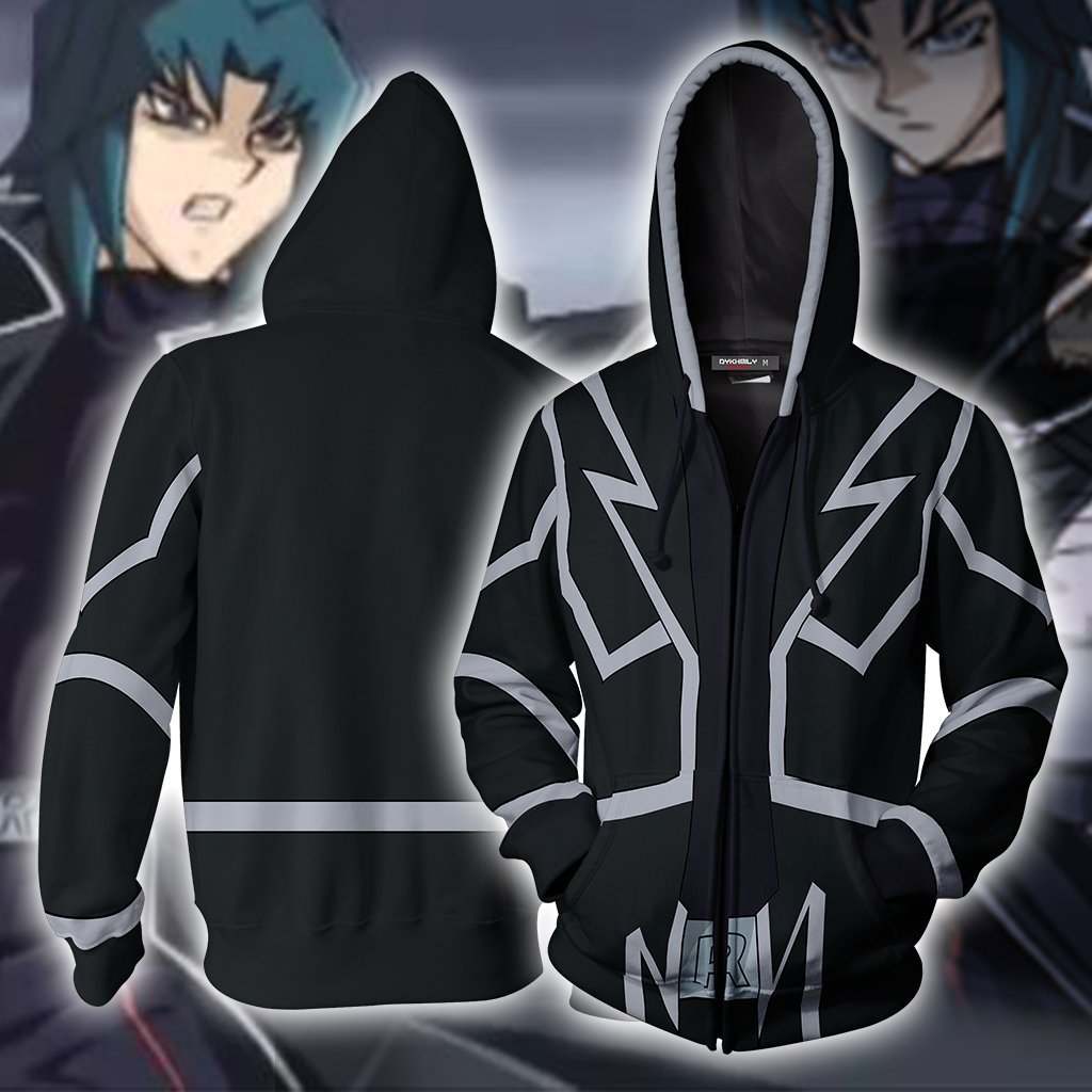 Yu-Gi-Oh Gx Zane Truesdale Cosplay Zip Up Hoodie Jacket For Men Women
