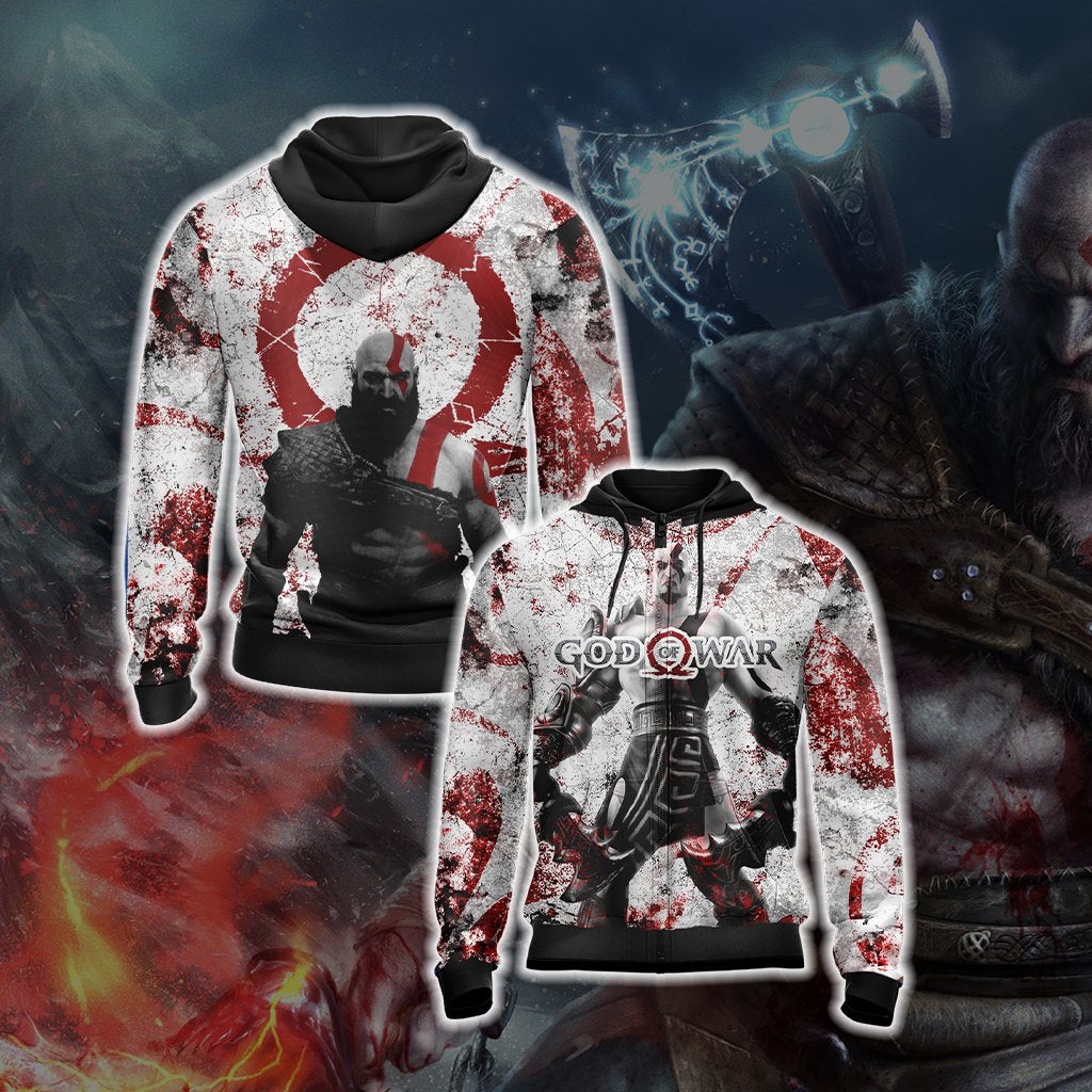 God Of War New Collection Unisex Zip Up Hoodie