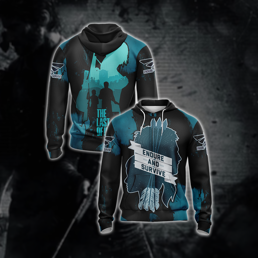 The Last Of Us - Endure And Survive Unisex Zip Up Hoodie