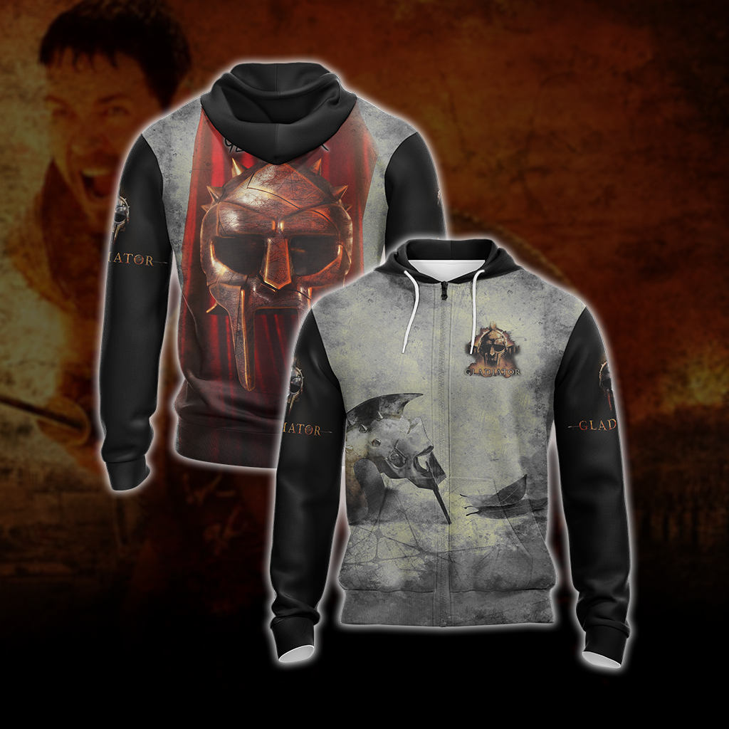 Gladiator 2000 Film New Version Unisex Zip Up Hoodie