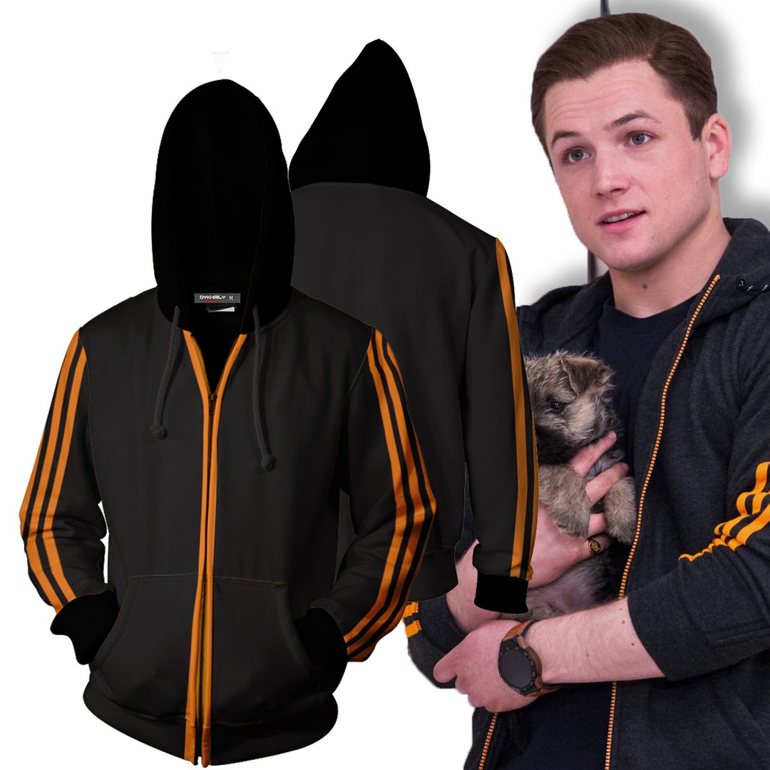 Kingsman The Golden Circle Eggsy Unwin Cosplay Zip Up Hoodie Jacket