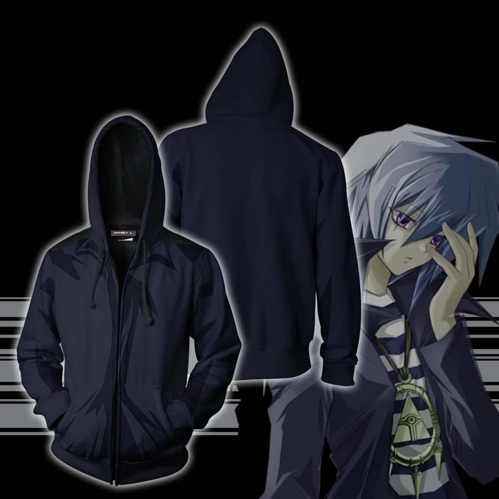 Yu-Gi-Oh Ryo Bakura Cosplay Zip Up Hoodie Jacket
