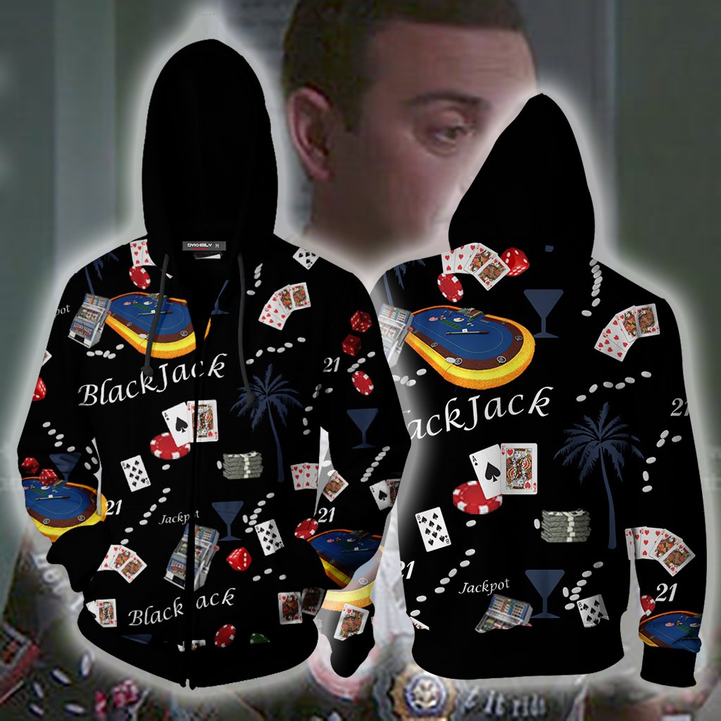 Brooklyn 99 Boyle'S Blackjack Shirt Cosplay Zip Up Hoodie Jacket