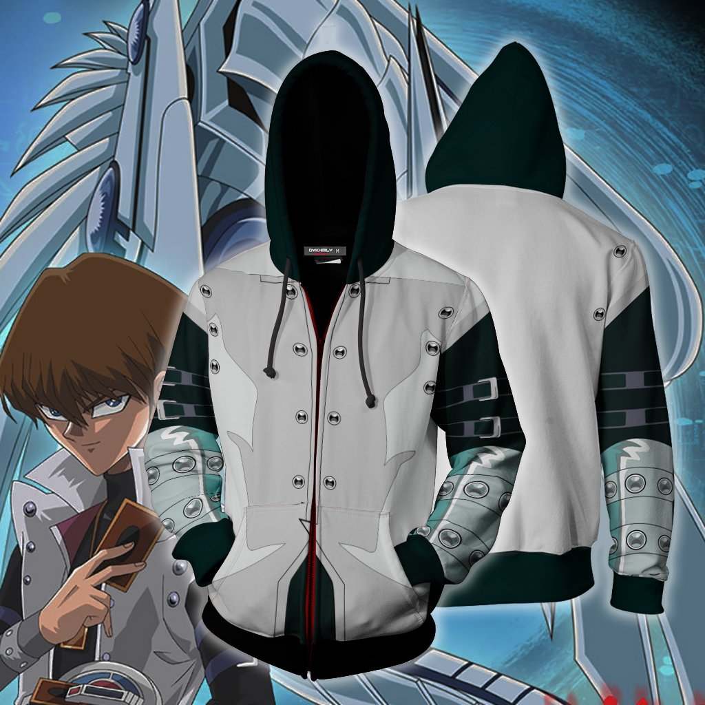 Yu-Gi-Oh Kaiba Seto Cosplay Zip Up Hoodie Jacket