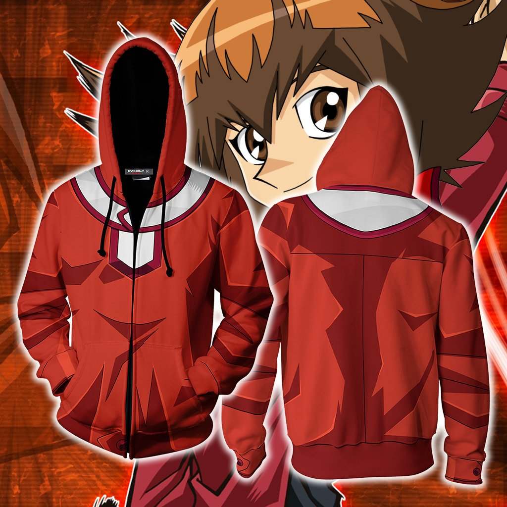 Yu-Gi-Oh Jaden Yuki Cosplay Zip Up Hoodie Jacket