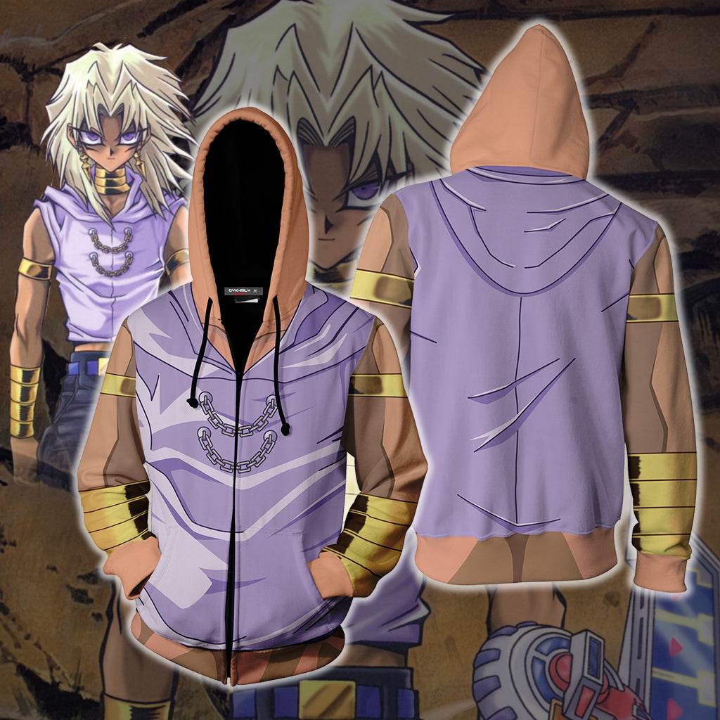 Yu-Gi-Oh Marik Ishtar Cosplay Zip Up Hoodie Jacket