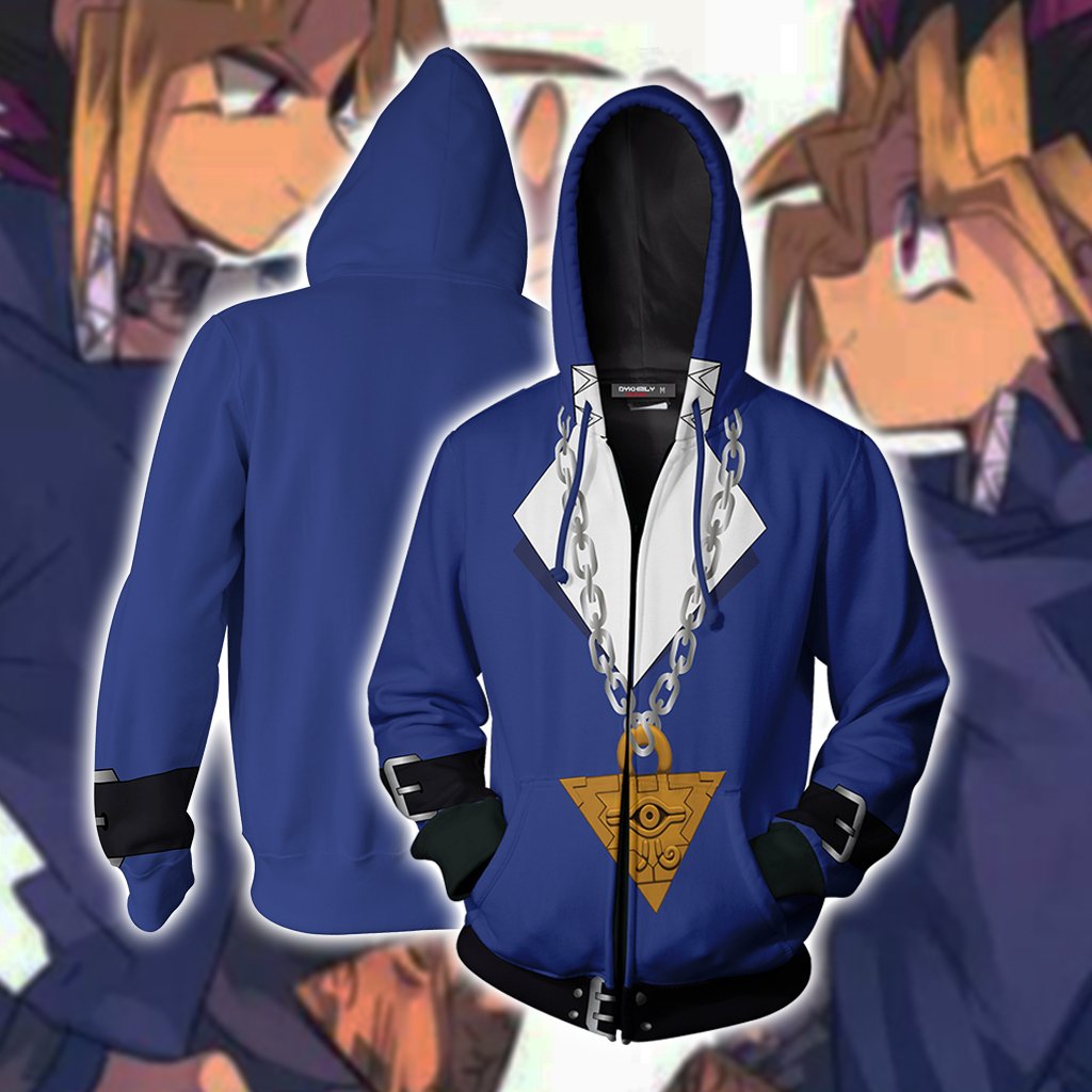 Yu-Gi-Oh Muto Yugi Cosplay New Look Zip Up Hoodie Jacket