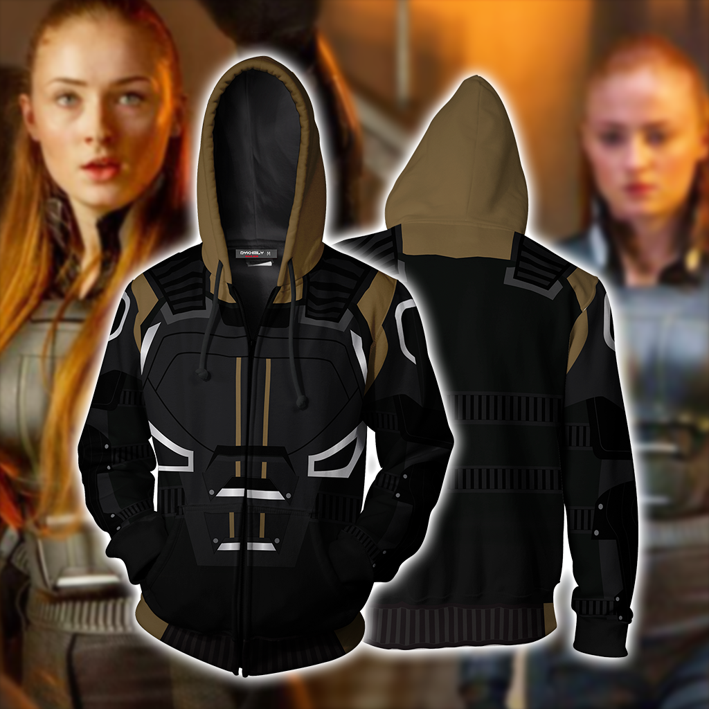 X-Men Dark Phoenix - Jean Grey Cosplay Zip Up Hoodie Jacket