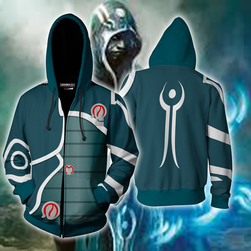 Magic The Gathering Jace Cosplay Zip Up Hoodie Jacket