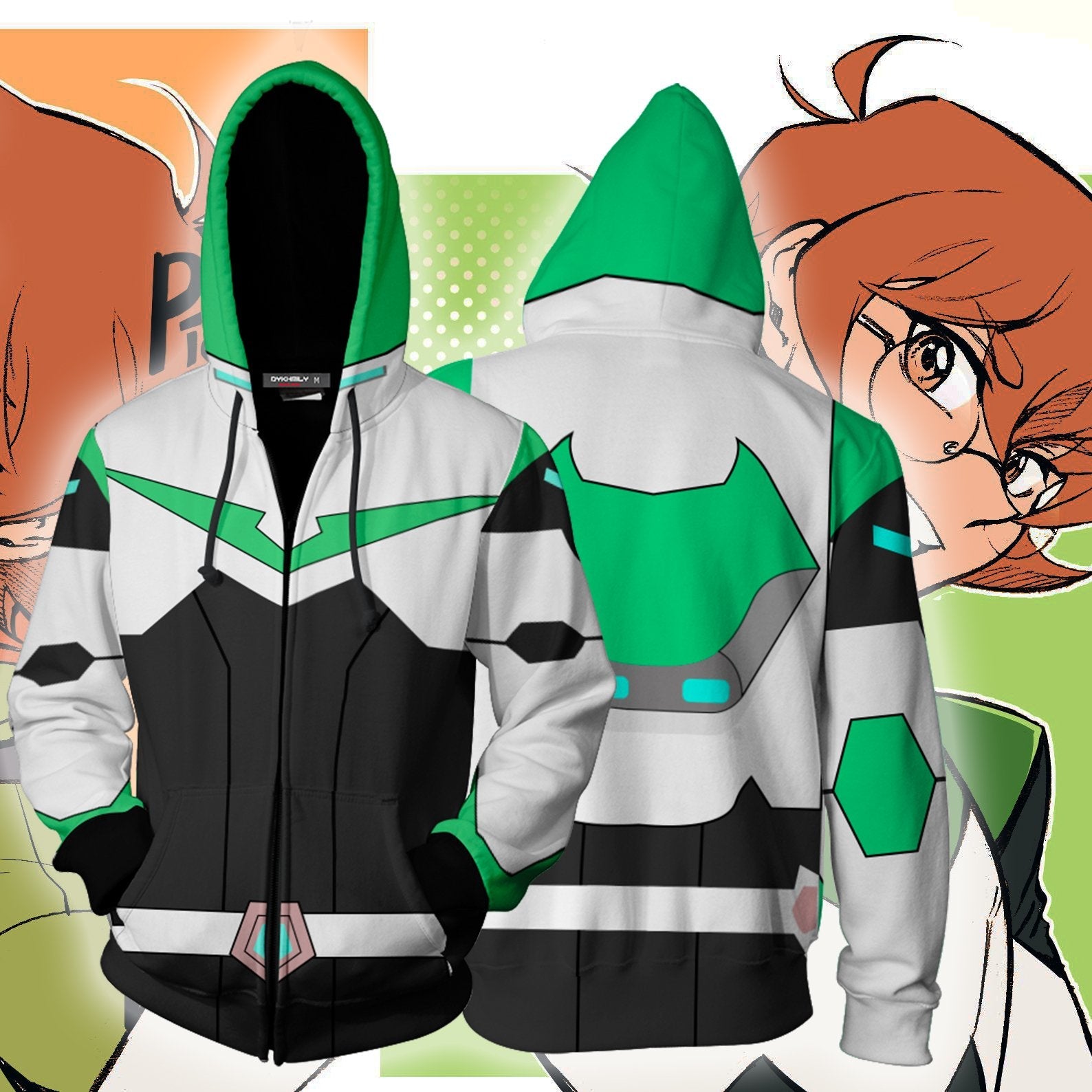 Pidge Gunderson Voltron Legendary Defender Cosplay Zip Up Hoodie Jacket