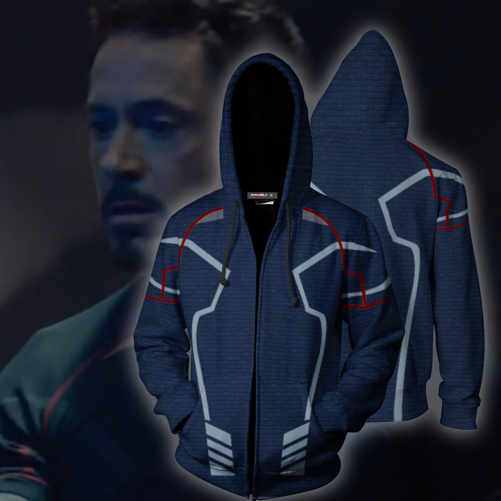 Iron Man Tony Stark New Look Zip Up Hoodie