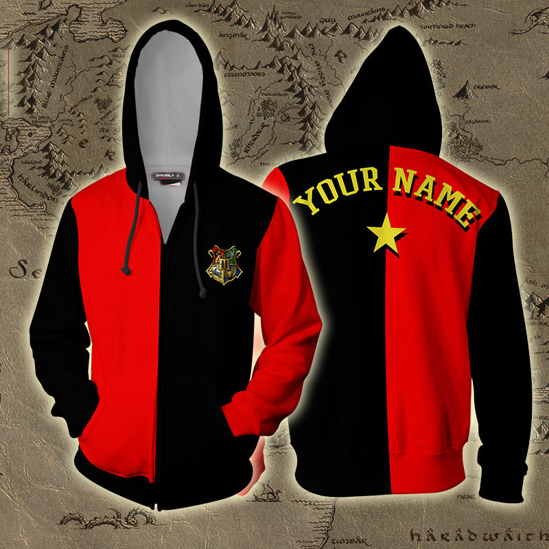 Triwizard Tournament Harry Potter Customized Name Zip Up Hoodie