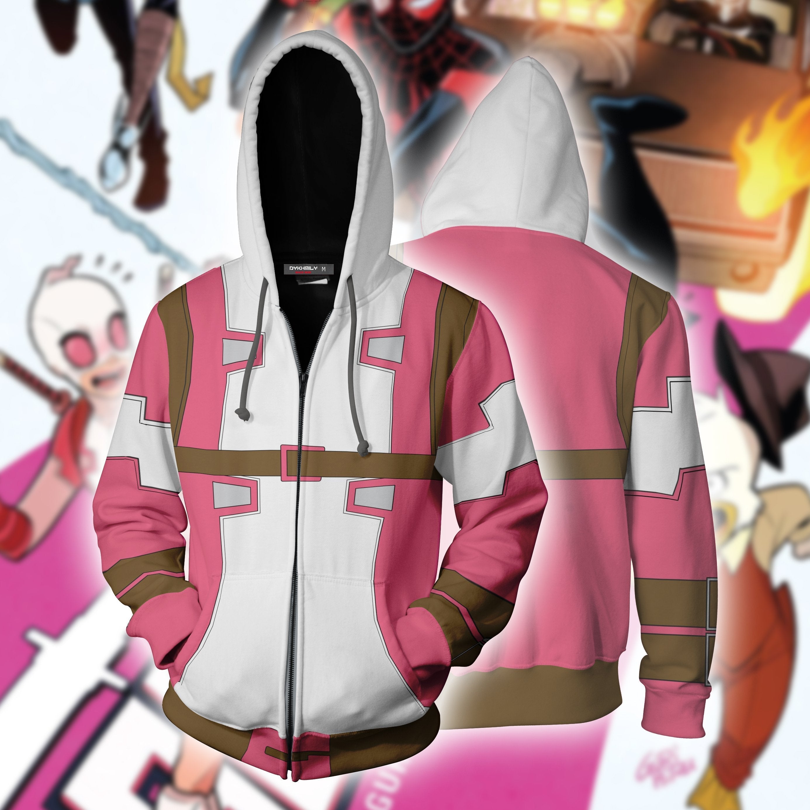 Gwenpool Cosplay Zip Hoodie Jacket For Men And Women Jacket