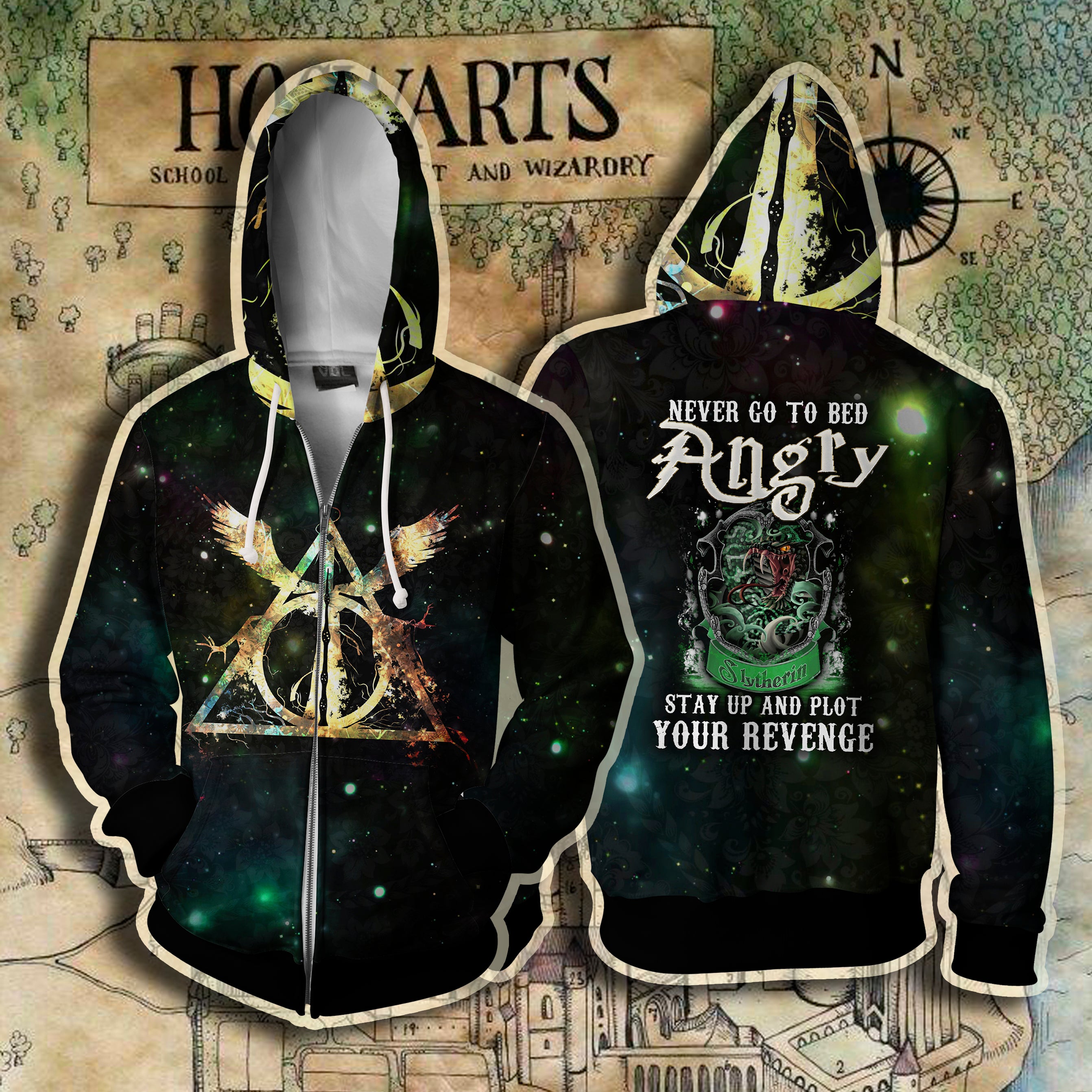 Slytherin Harry Potter - Never Go To Bed Angry Stay Up And Plot Your Revenge