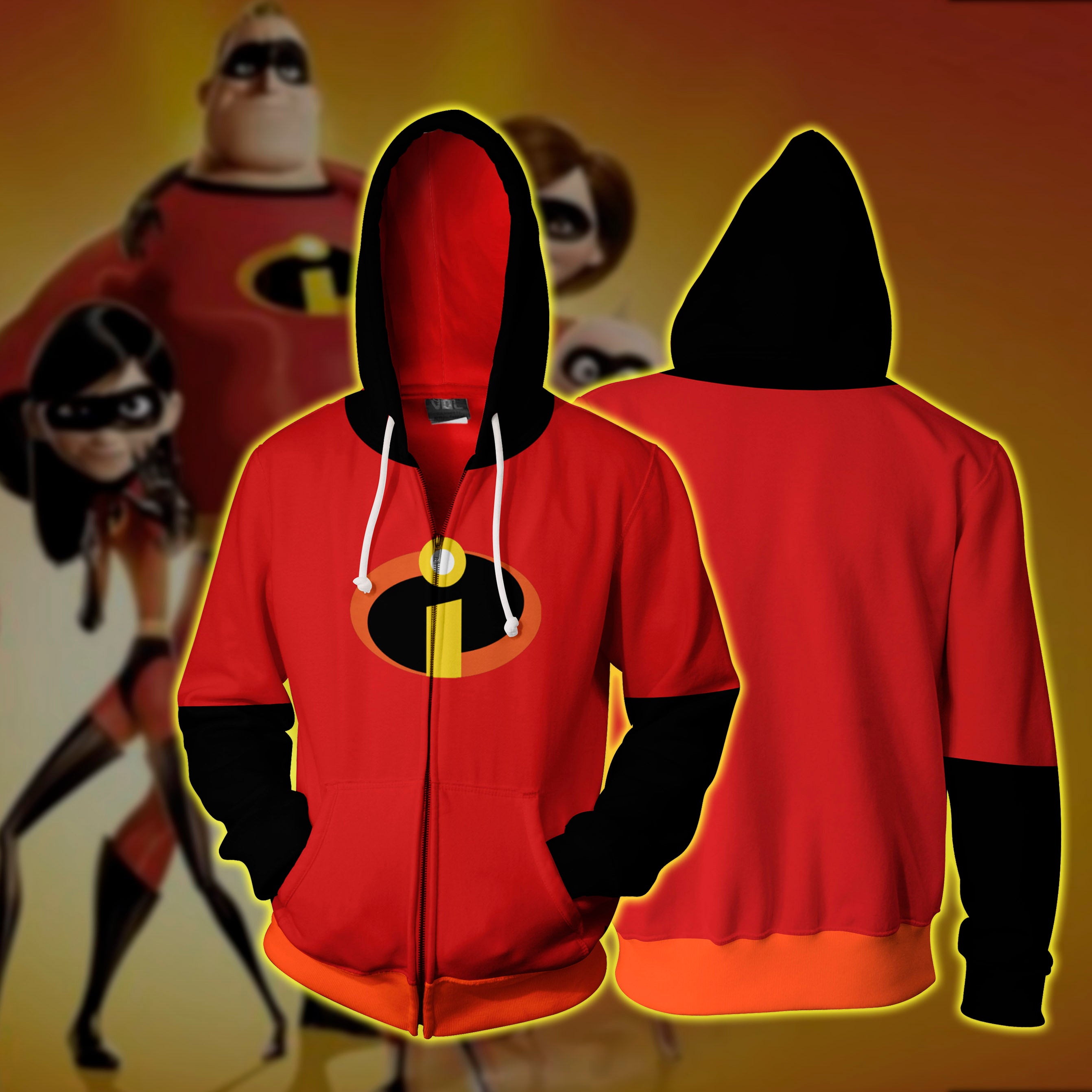 The Incredibles Zip Hoodie Jacket For Men And Women