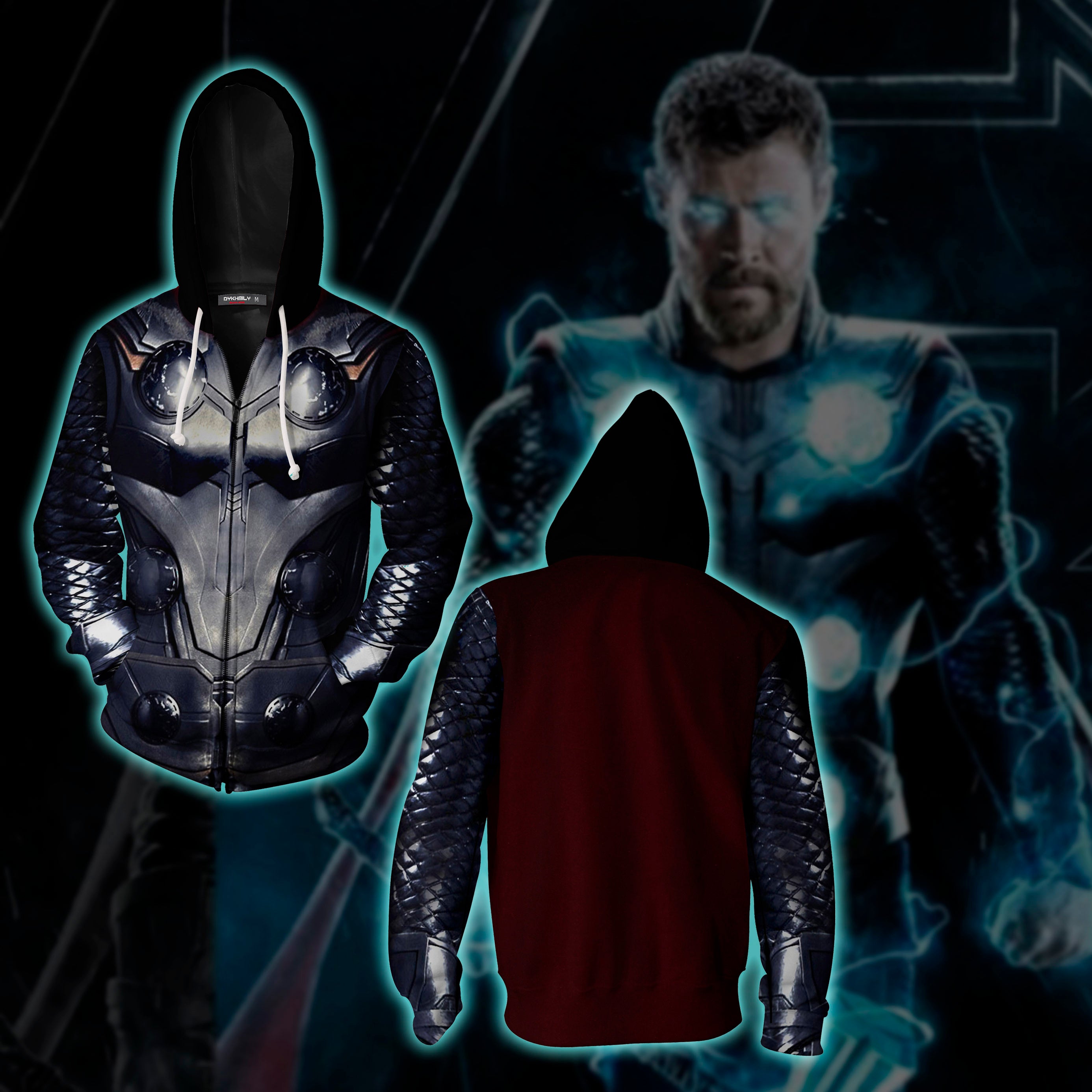 Thor Suit Zip Hoodie Jacket For Men And Women