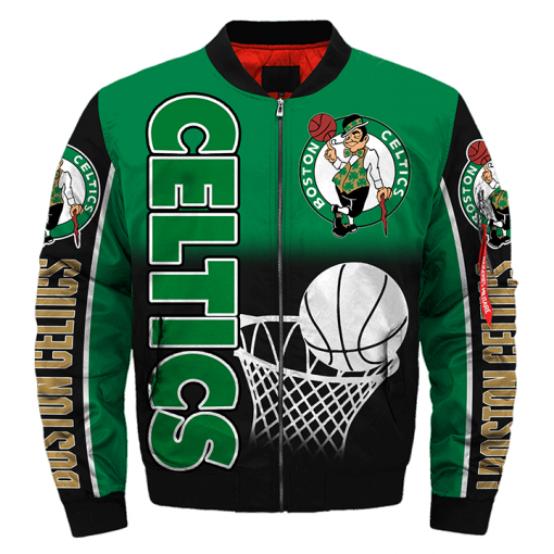 Boston Celtics Bomber Jacket For Men Women
