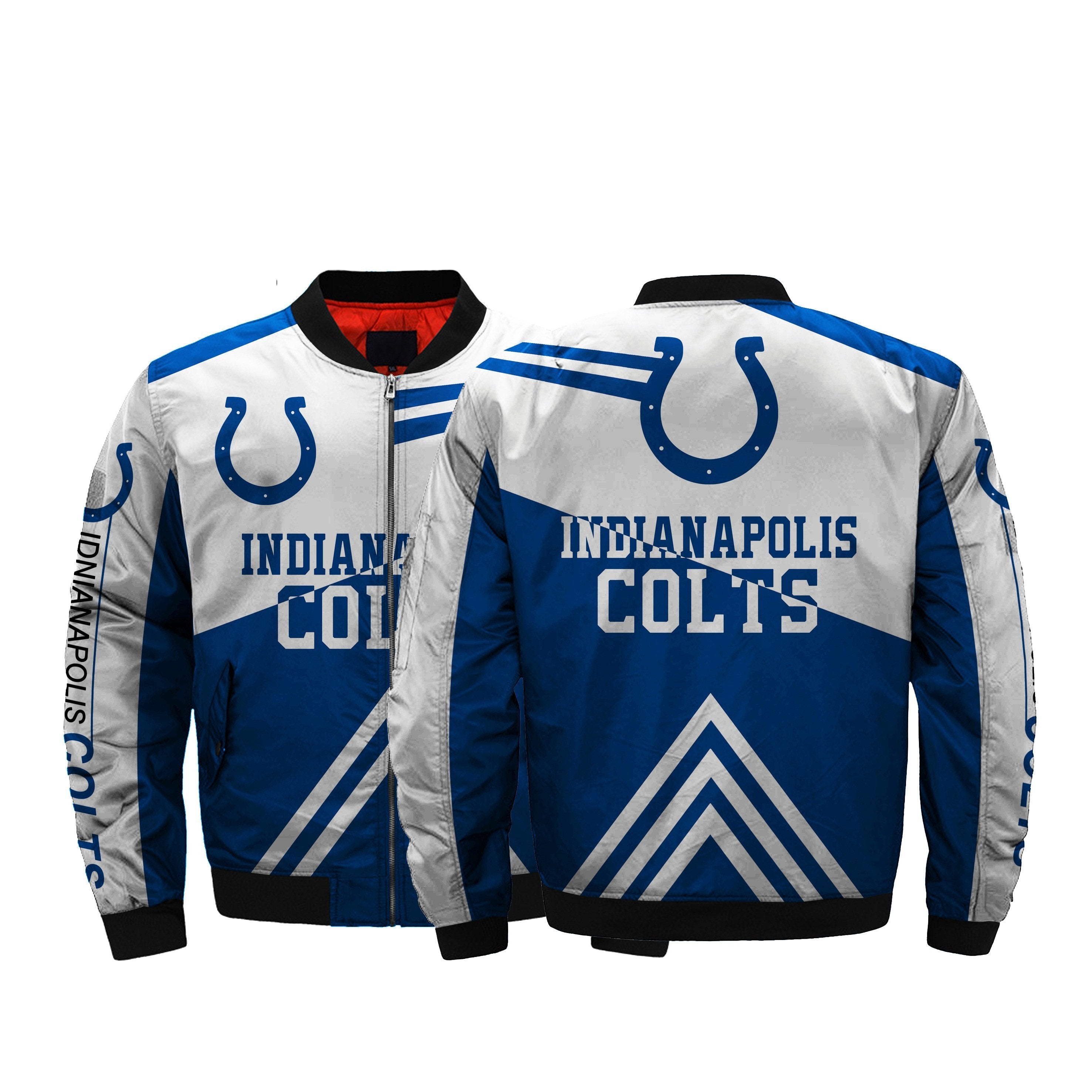 Nfl Jackets 3D Fullprint Indianapolis Colts Bomber Jacket For Men