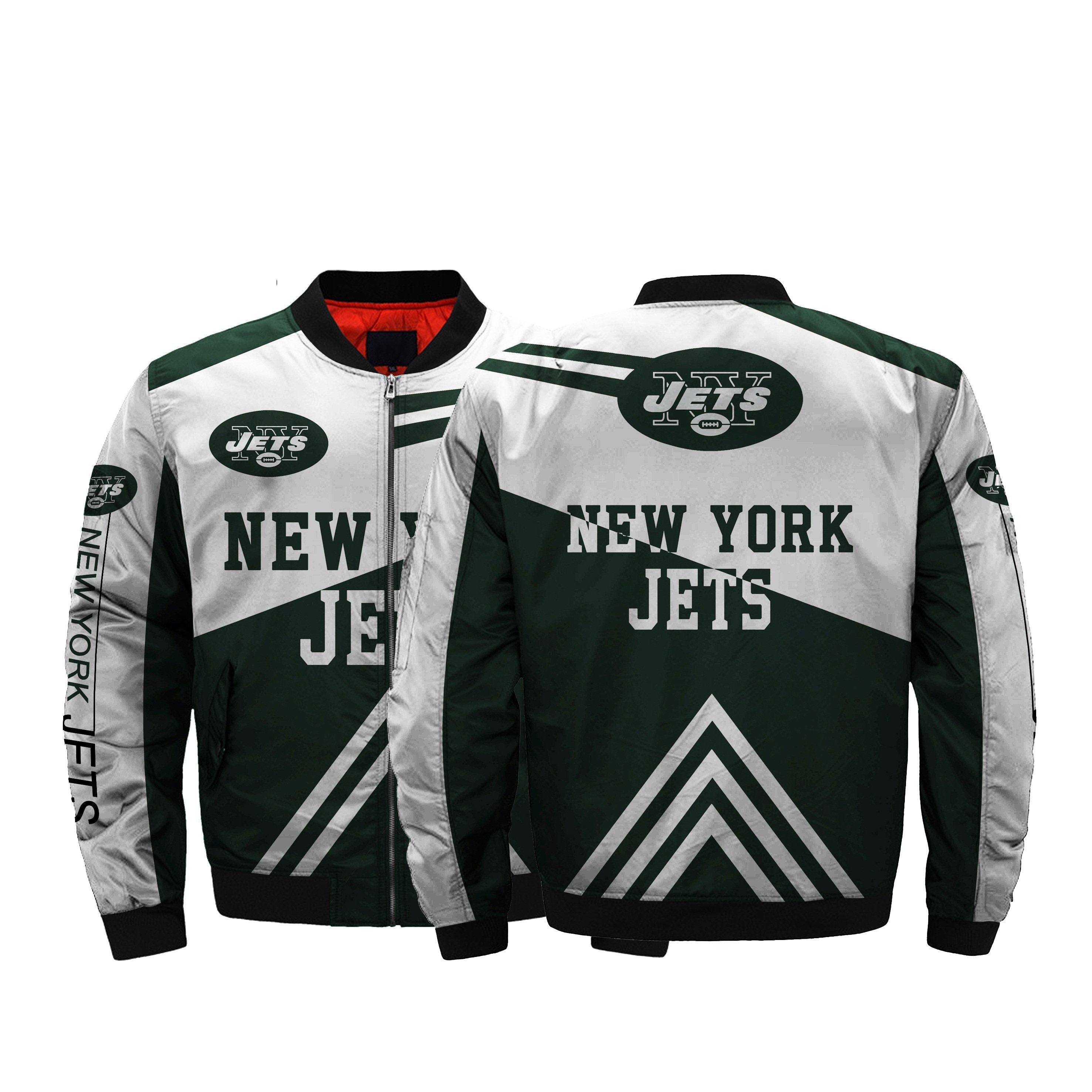 Nfl Jackets Men Cheap New York Jets Bomber Jacket For Sale