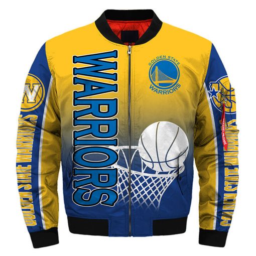 Golden State Warriors Bomber Jacket Full Zip Jacket For Men Women