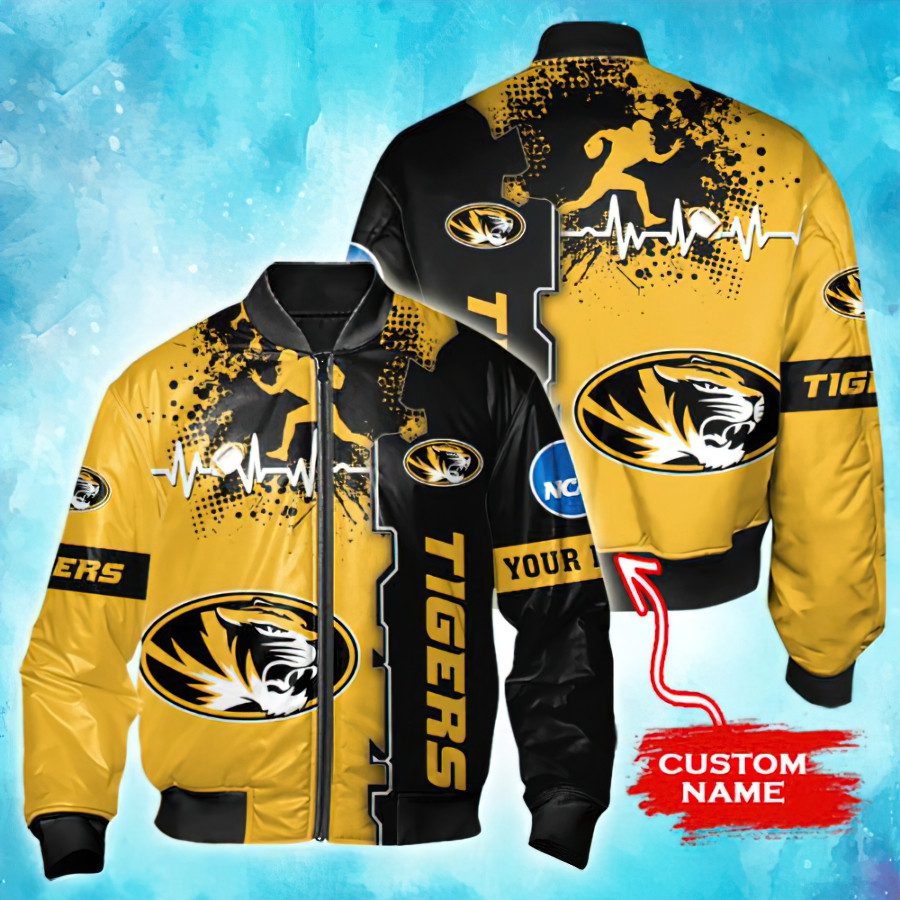 Ncaa Missouri Tigers Tide Custom Name Bomber Jacket