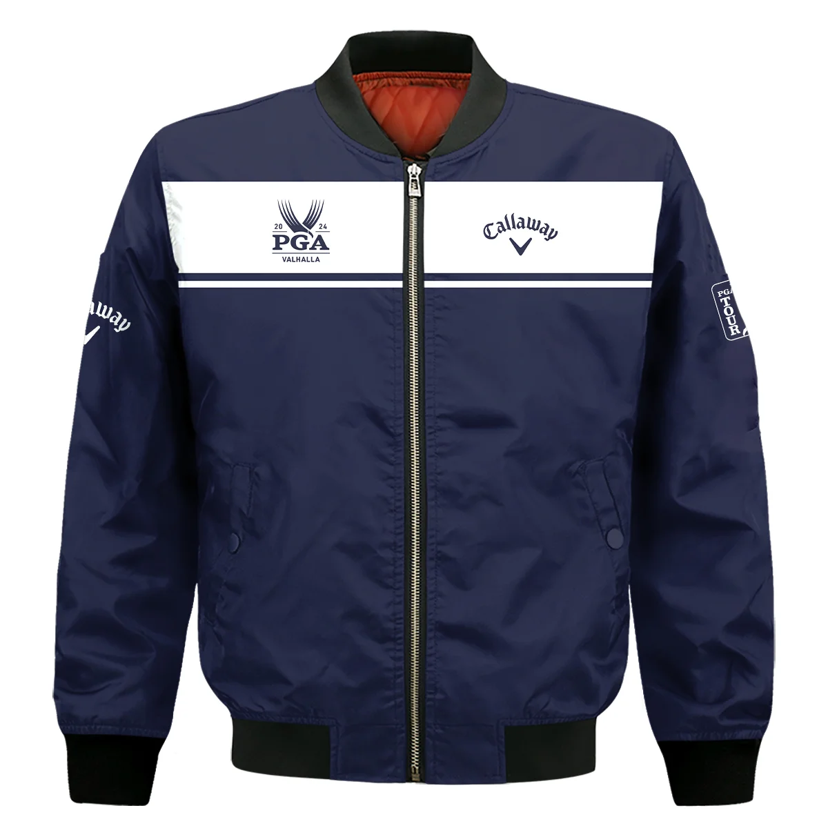 Callaway Pga Championship Golf Bomber Jacket Sports Dark Blue White Bomber Jacket For Men Women