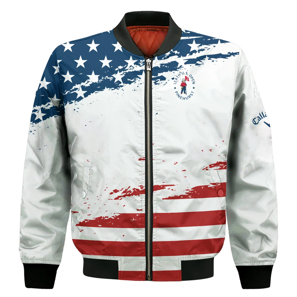 124Th U.S. Open Pinehurst Special Version Callaway Bomber Jacket Blue Red White Color Bomber Jacket For Men Women