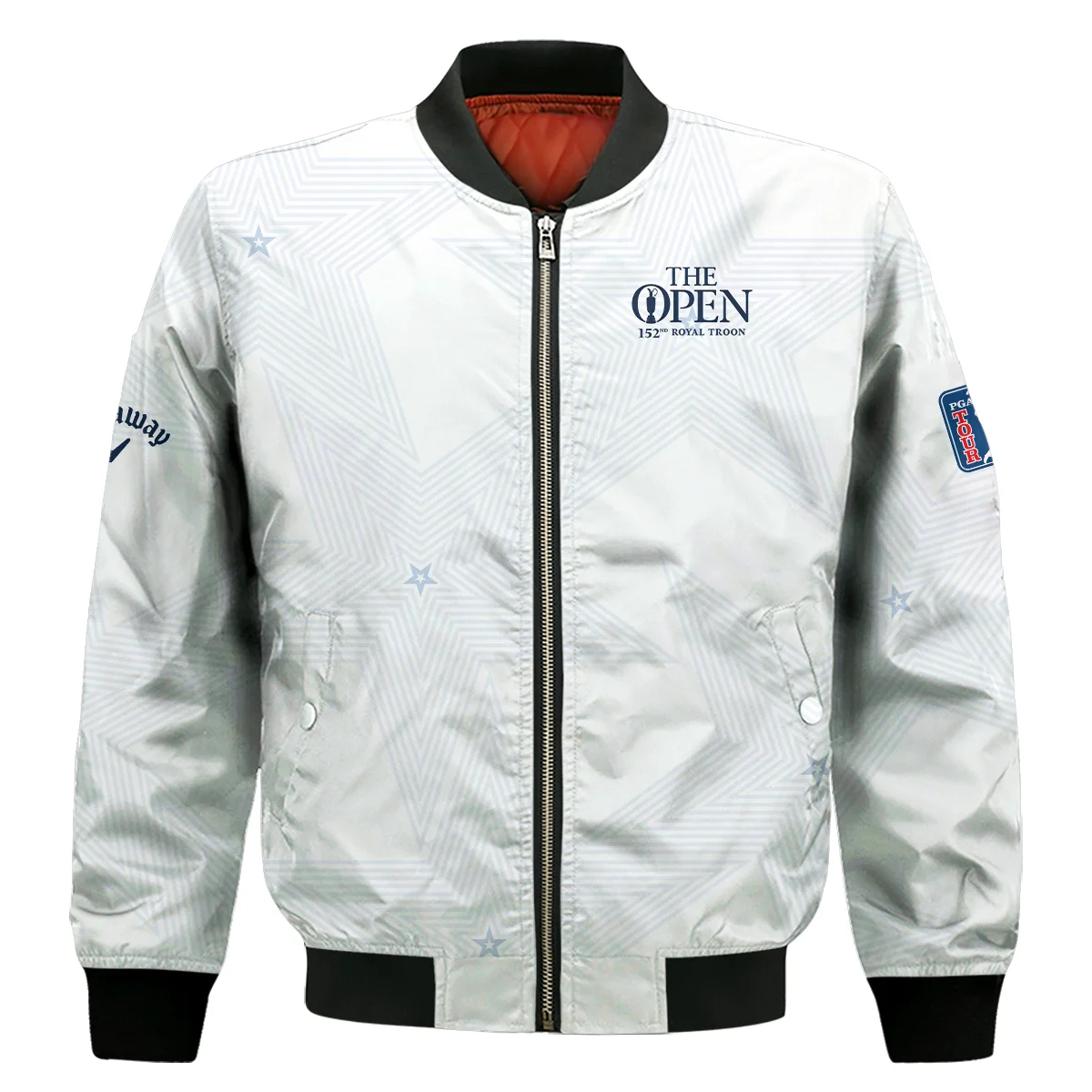 152Nd The Open Championship Golf Callaway Bomber Jacket Stars White Navy Golf Sports Bomber Jacket For Men Women