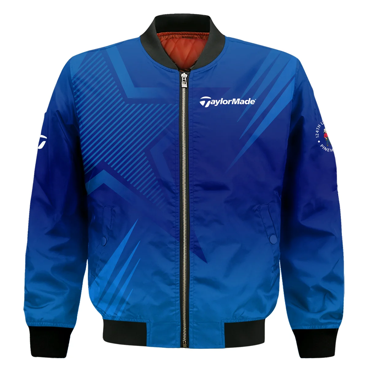 124Th U.S. Open Pinehurst No.2 Taylor Made Bomber Jacket Dark Blue Gradient Star Pattern Bomber Jacket For Men Women