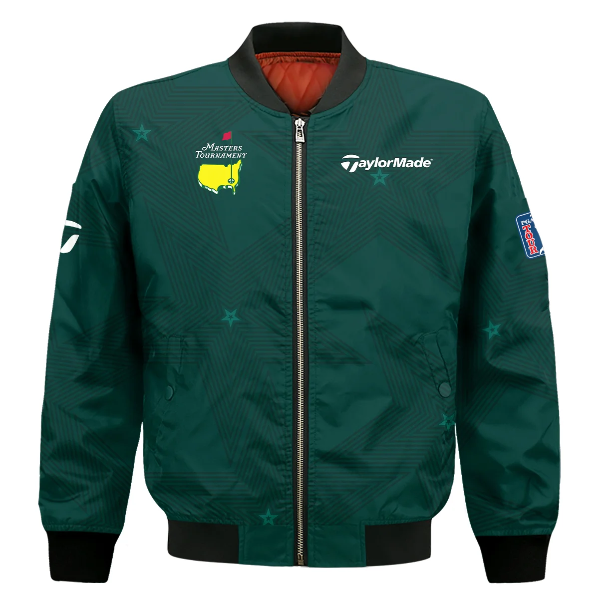 Golf Masters Tournament Taylor Made Bomber Jacket Stars Dark Green Golf Sports Bomber Jacket For Men Women